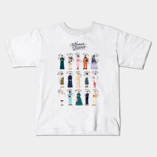 Women of Science Kids T-Shirt